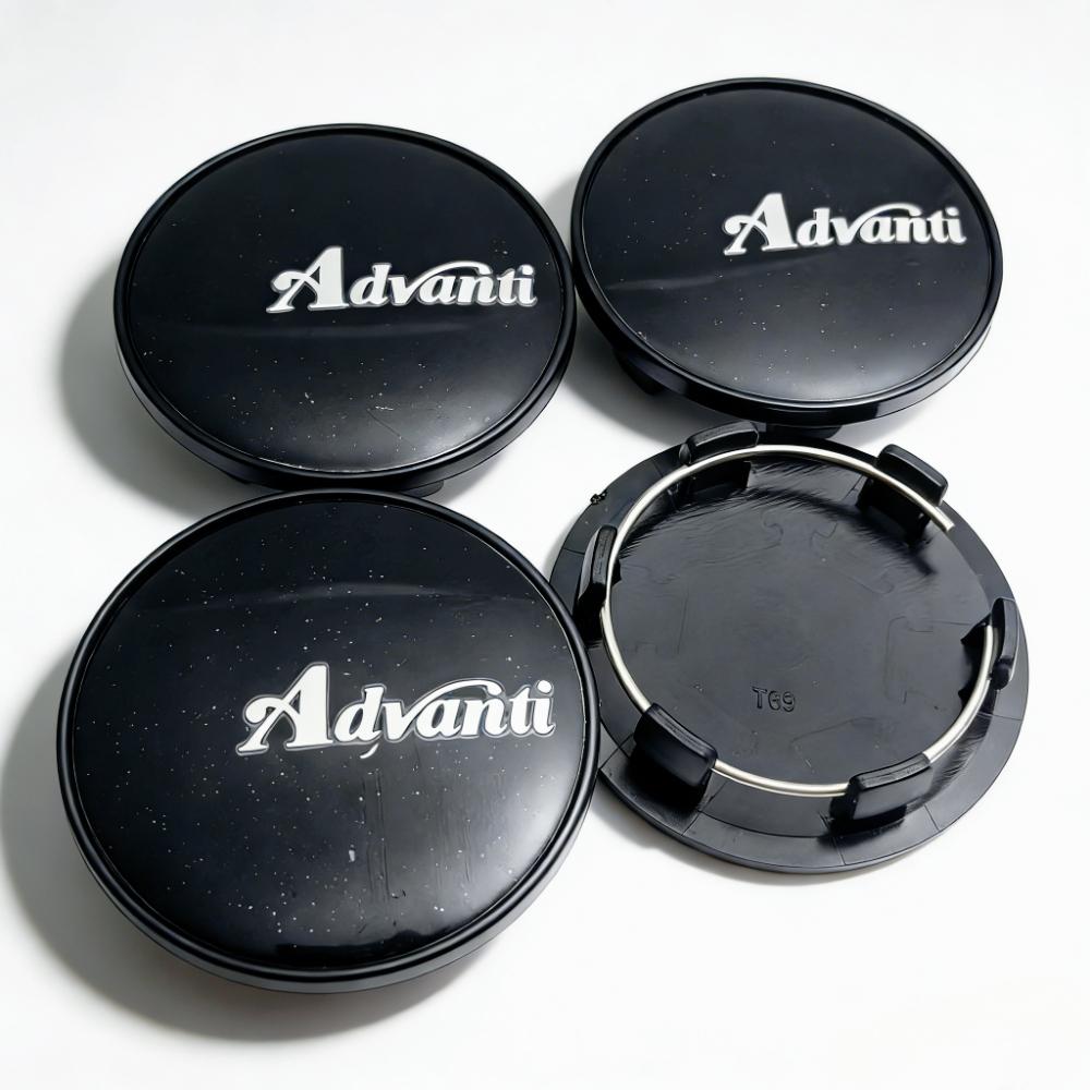 4pcs Advanti Racing Logo Emblem Car Wheel Center Caps 69MM Clips 56MM Wheels Hub Dust Cap Rim Hubcaps Cover Replace Accessories