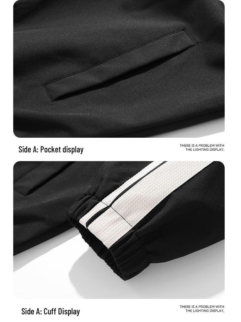 Pánská moderní větrovka se stojáčkem pro volný čas - ležérní móda na jaro a podzim