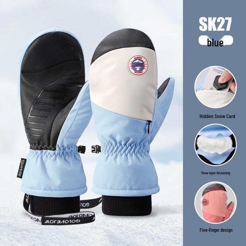 Golovejoy Women s Windproof Snowboard Gloves L