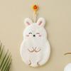 2Pcs Cartoon Hand Towel Handkerchief Kitchen Rag Coral Water Absorption Quick Drying Household Hanging Towel Children Thickened