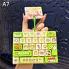 Simulation Keyboard Stress Relief Fidget Keychain 26 Grids Cute Animal Diary Pattern for Kids Party Bag Filler Small Gift