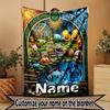 Custom Name Personalized Plants vs. Zombies Print Blanket, Home Decor, Bedroom, Sofa, Camping, Couch, Gifts for Birthday Christmas