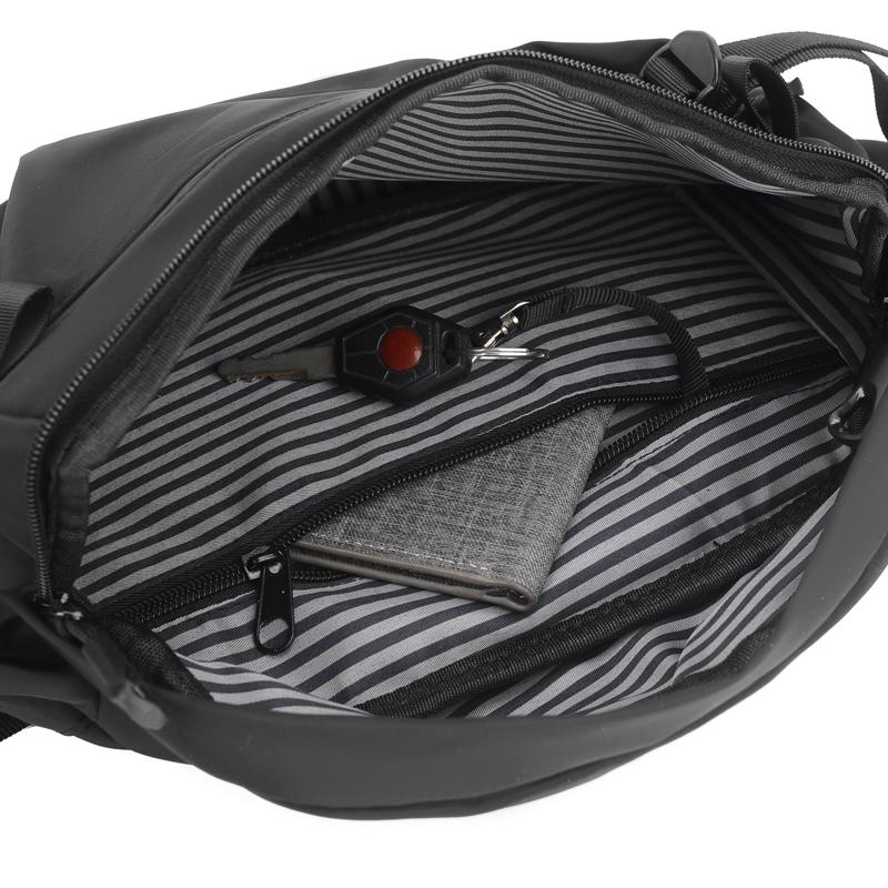 Multifunctional Waist Bag for Men-Durable Crossbody Bag and Chest Bag,Adjustable Shoulder Strap for Outdoor,Work or Leisure Use