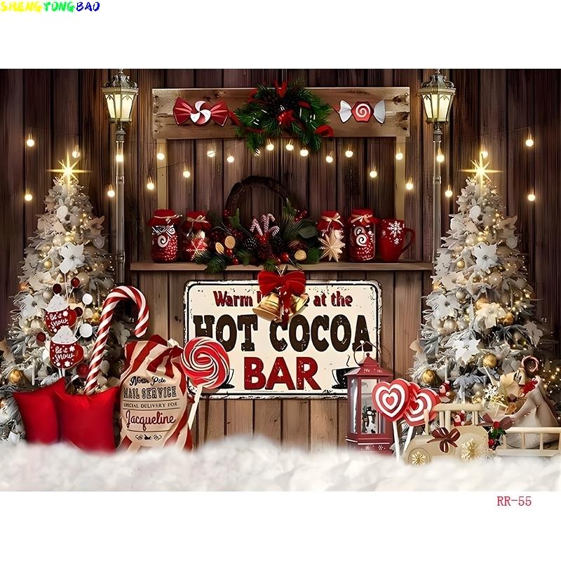 Black Gold Happy New Year Backdrop Merry Christmas Glitter Photography Background Family Prom Holiday Party Decoration RR-28