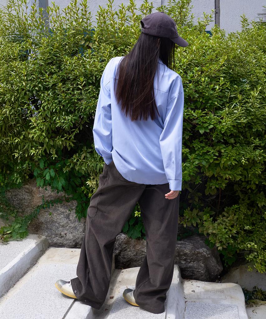 BONATSPALETTE Bp Corduroy One-Pleat Two-Way Pants_Charcoal