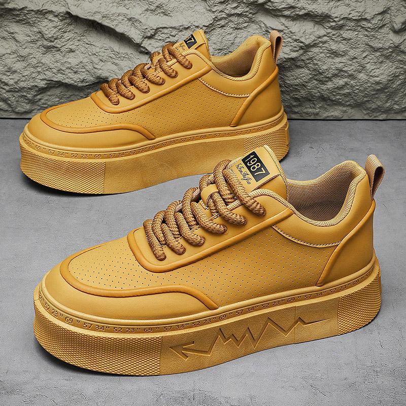 

Новые мужские повседневные спортивные кроссовки для сноуборда, нескользящие и универсальные, модные спортивные туфли на шнуровке, дышащие, износостойкие 44 золотистый