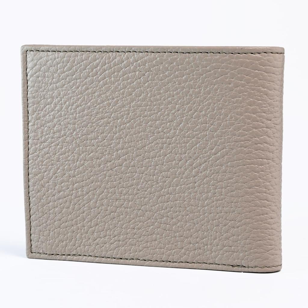Emporio Armani Leather Wallet with Eagle Logo and Coin Colors U6168 Men's Bi-fold Purse, Spring/Summer 2025, Greige, Y4R167, Y068E, [Used]