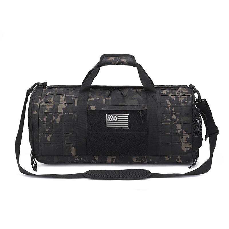 Unisex Large-Capacity Sports Shoulder Bag with Shoe Compartment - Gym, Travel, and Fitness Handbag