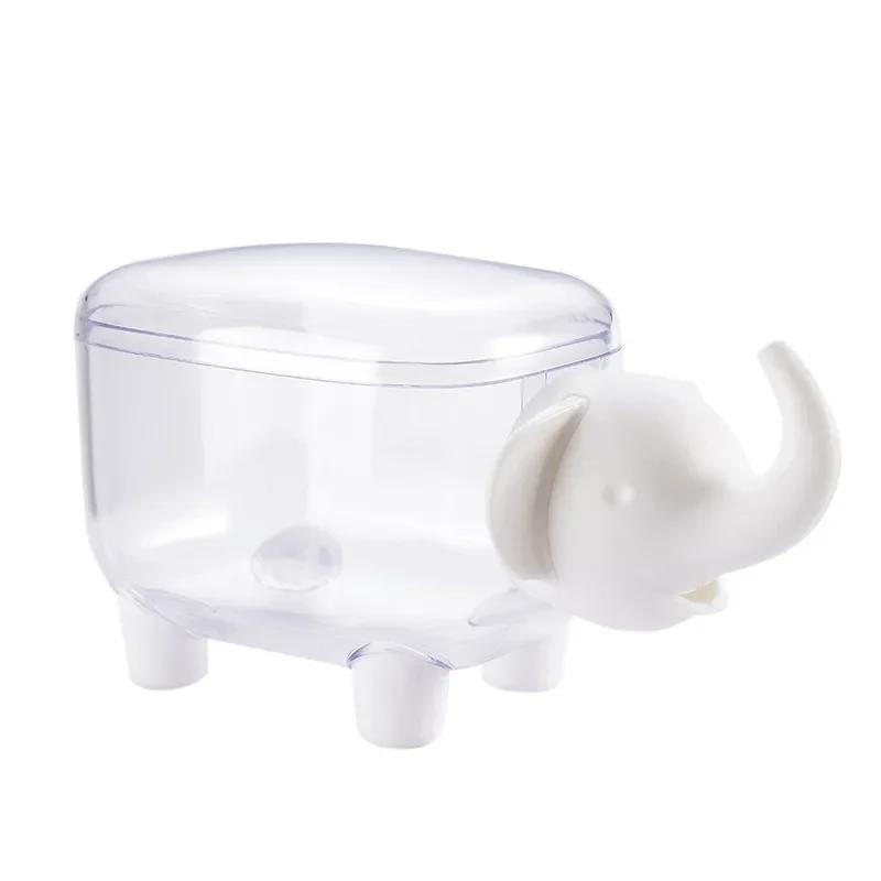 Sheep Storage Box Creative Mini Plastic Container Cotton Swab Storage Jewelry Box Household Dust-proof Desktop Makeup Organizer