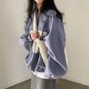Koreanische Chic Y2k Lose Zip Up Pullover Frauen Herbst Dicken Stil Casual Brief Drucken Kleidung Neue Harajuku High Street Solide tops