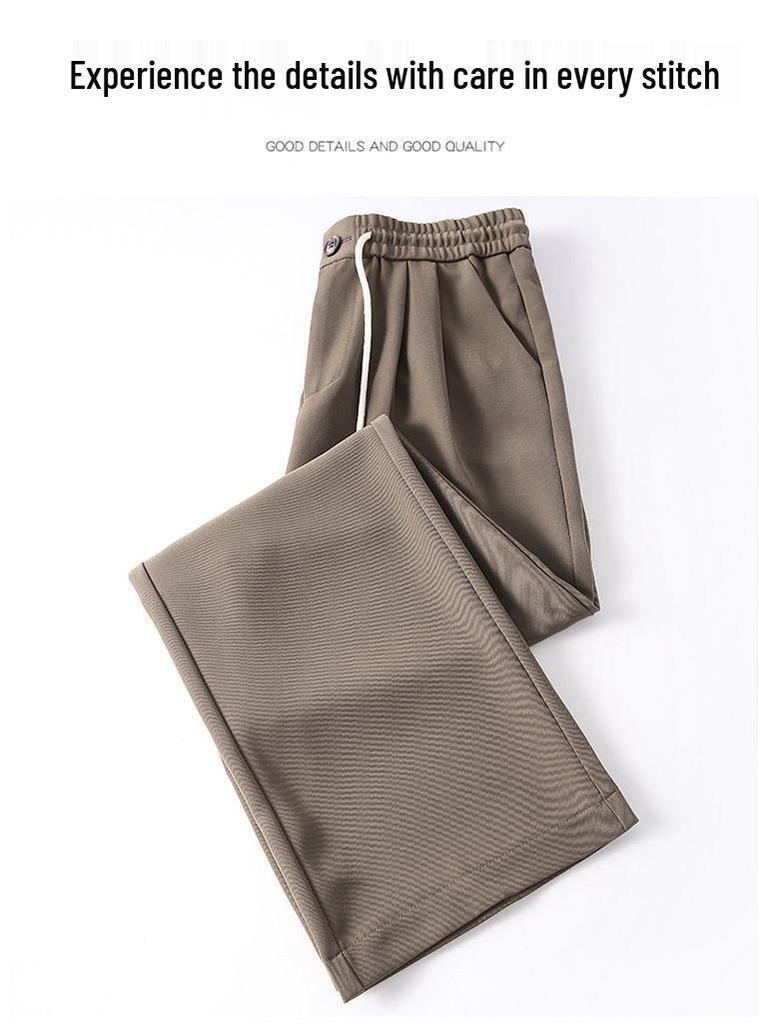 Ice-Feeling High-Waisted Slimming Wide-Leg Pants - Sun Protection, Spring/Summer 2026