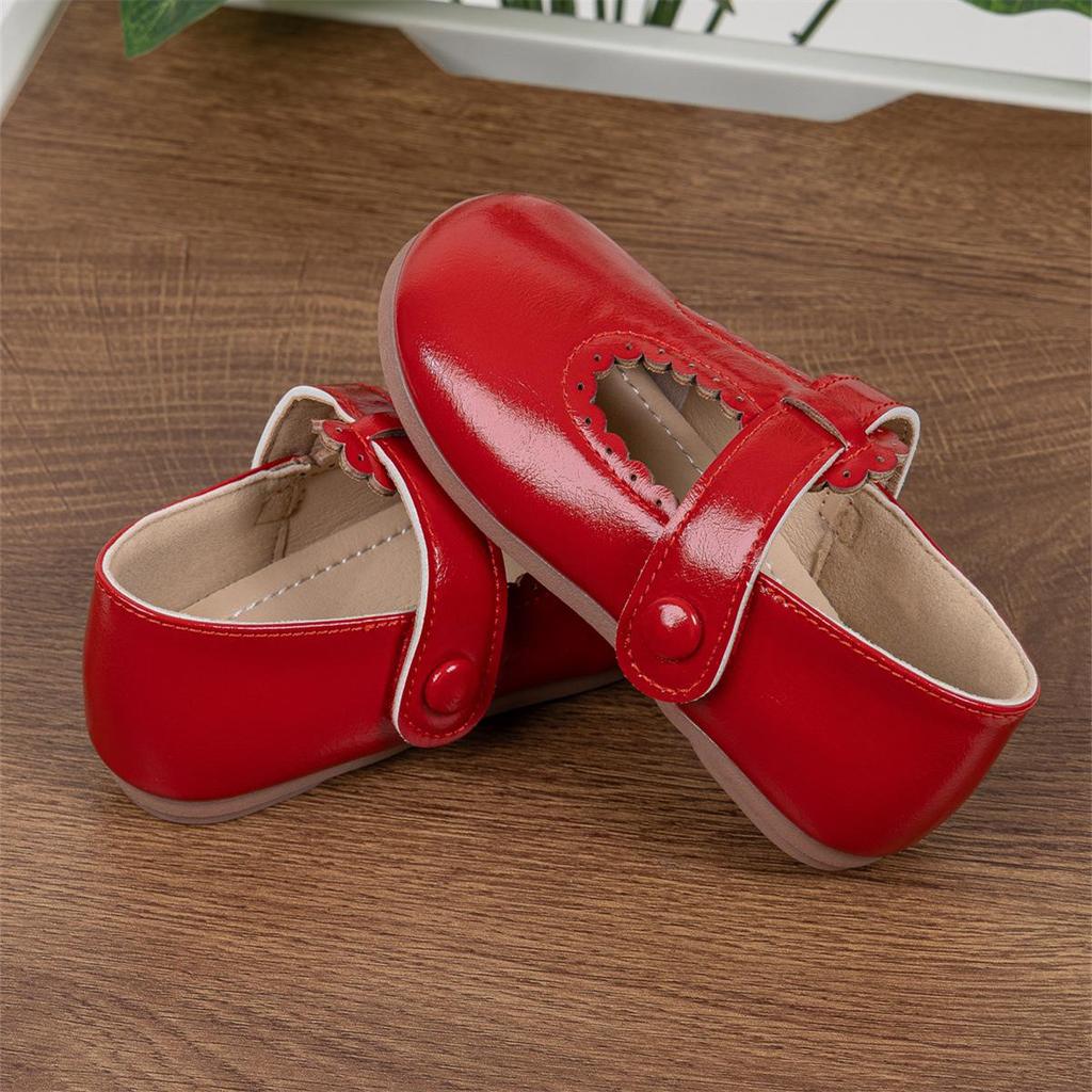 Girls' Casual Velcro Leather Shoes: Spring & Autumn Collection