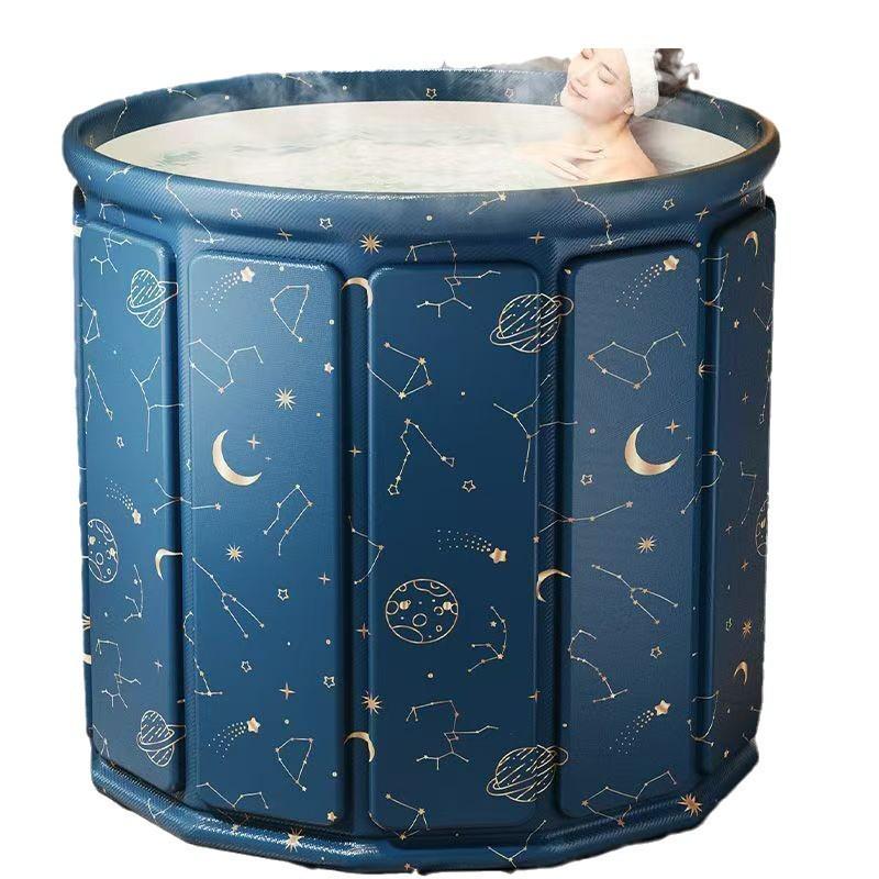 Extra große faltbare Badewanne für Erwachsene und Babys: Keine Installation, Verdickter Einweich- und Schwimmeimer