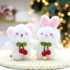 Cute Cute Cherry Rabbit Pendant Plush Toy Doll Bear Bag Hanging Keychain Doll Doll