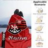 Custom Name Black Crest Flamengo Blanket Lightweight Ideal Bedding Blanket Perfect for Travel, Camping, Living Rooms, Sofas, Christmas gift