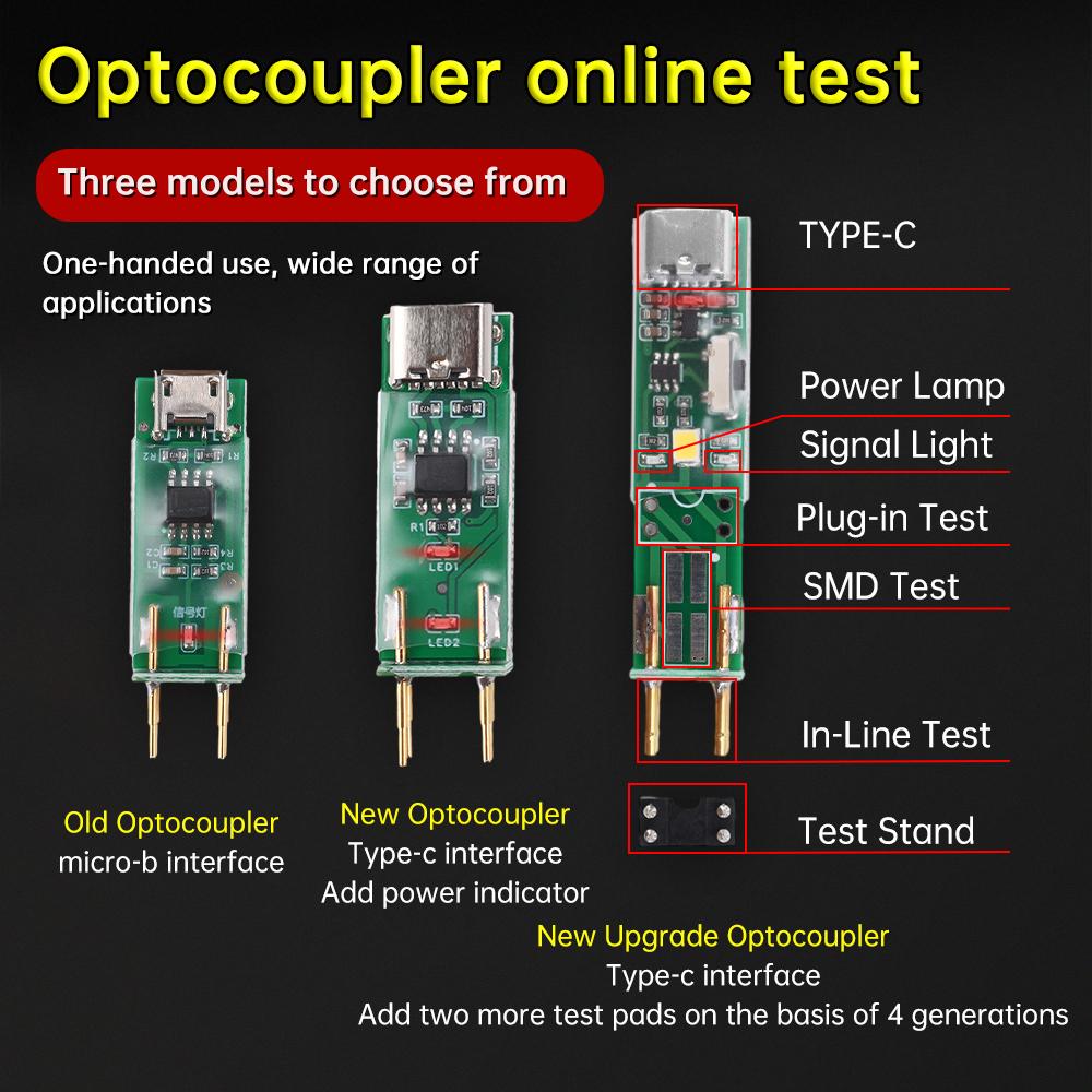 Optocoupler Tester Online Testing Tool Electronic Maintenance Dedicated Four Pin Optocoupler Testing Board 3.0/4.0/5.0/6.0 Type