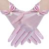 Satins Gloves Evening Gown Gloves with Pearls Decors Wedding Bride Gloves for Formal Occasion Stage Props Hand Gloves