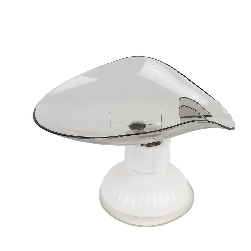 Bathroom Soap Holder Drain Firmly Mounted Height Adjustable Sink Suction Cup Sponge Box for Kitchen Steel Wire Ball Grey