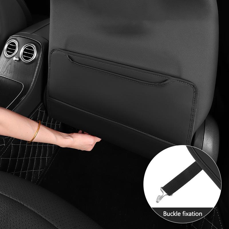 High-end Leather Car Seat Back Protection Mat Anti Kick Pad Anti-dirt Pad For BMW MINI CooperS F54 F55 F56 F57 R53 R54 R55 R56