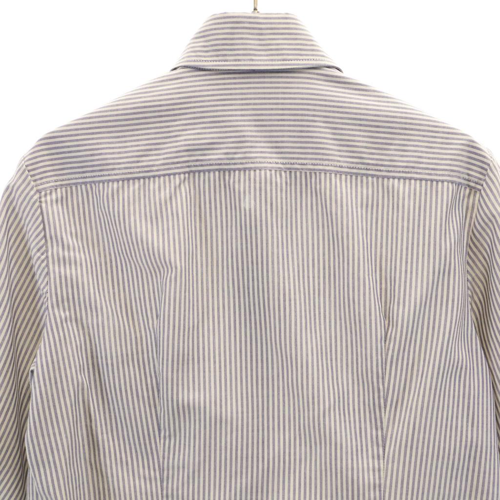 MAX MARA Weekend Striped Pattern 7 Minutes Sleeve Button Down Shirt M Women Used