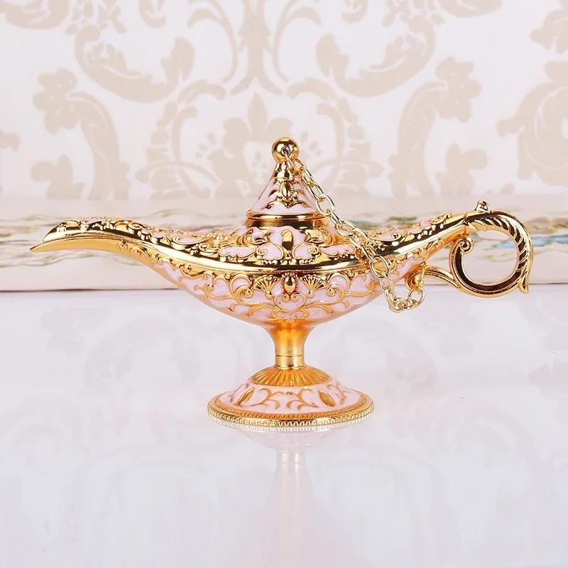 Evropské Retro Luxusní Řemeslné Ozdoby Kreativní Ozdoby Rekvizity Model Lampy Přání Kovová Trubka Starověká Magická Lampa