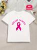 October 18 Is Breast Cancer Awareness Day. Don'T Wait Until It'S Gone To Realize Its Value. Fun Print T-Shirts For, Perfect for In Spring And Summer.