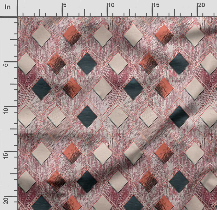 Soimoi Geometrical Print,  Cotton Cambric, Quilting Fabric Sold by The Yard 42 Inch Wide, Medium Weight Cotton Fabric,