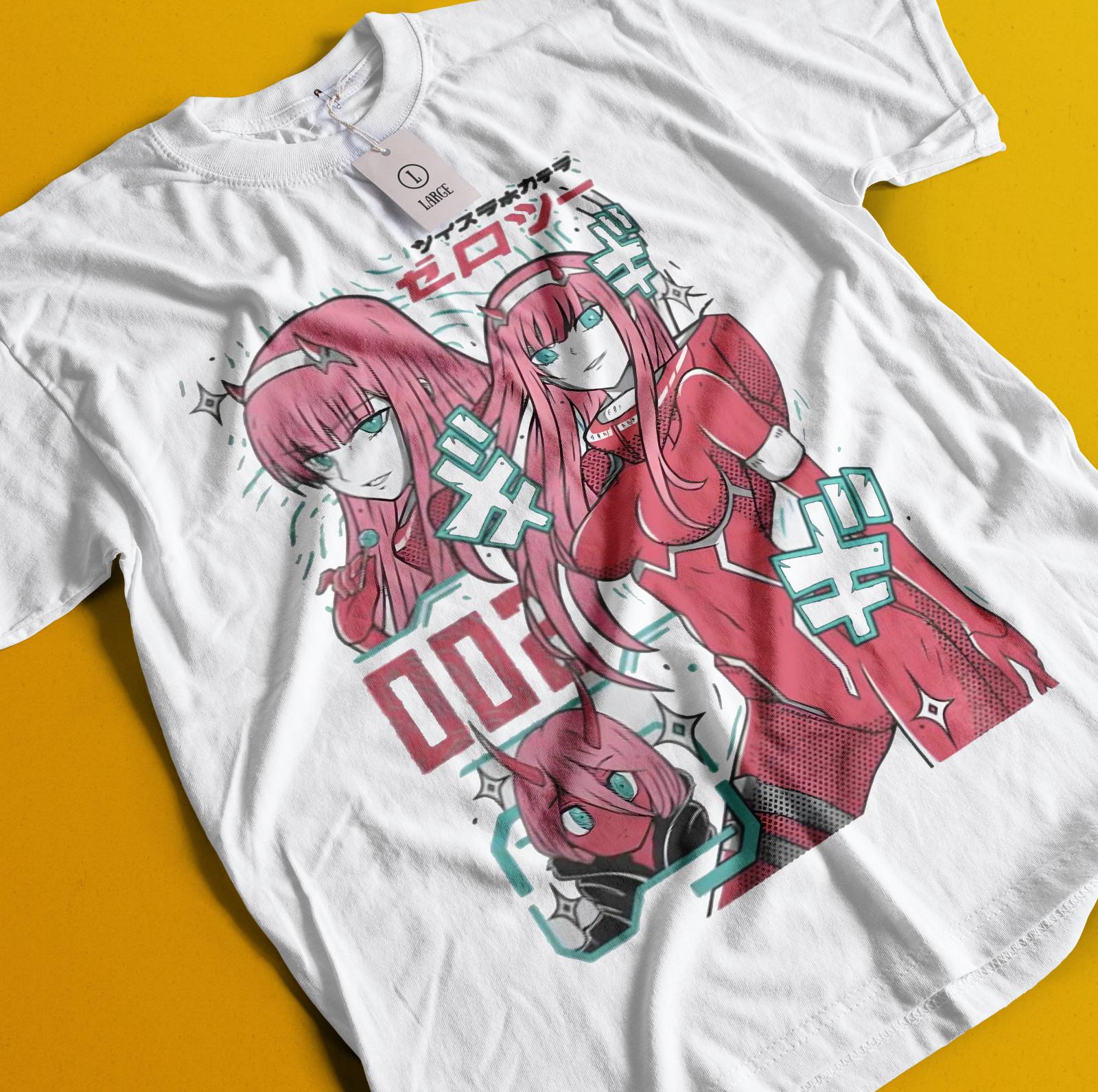 

Zero Two, Darling in the Franxx new T Shirt Mens Womens Tees Top,Manga,Anime,Tumblr,Waifu,Kawaii 2XL