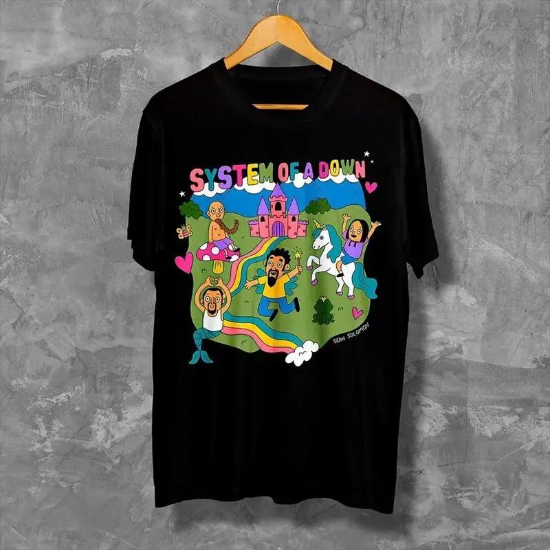 Funny System 0f Down Band Cartoon T Shirt S 5xl