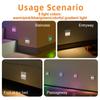 1 Pcs RGB Night Light LED Motion Sensor Color-Changing Lamp Indoor Decoration LED Illumination for Corridors Bedroom Lighting