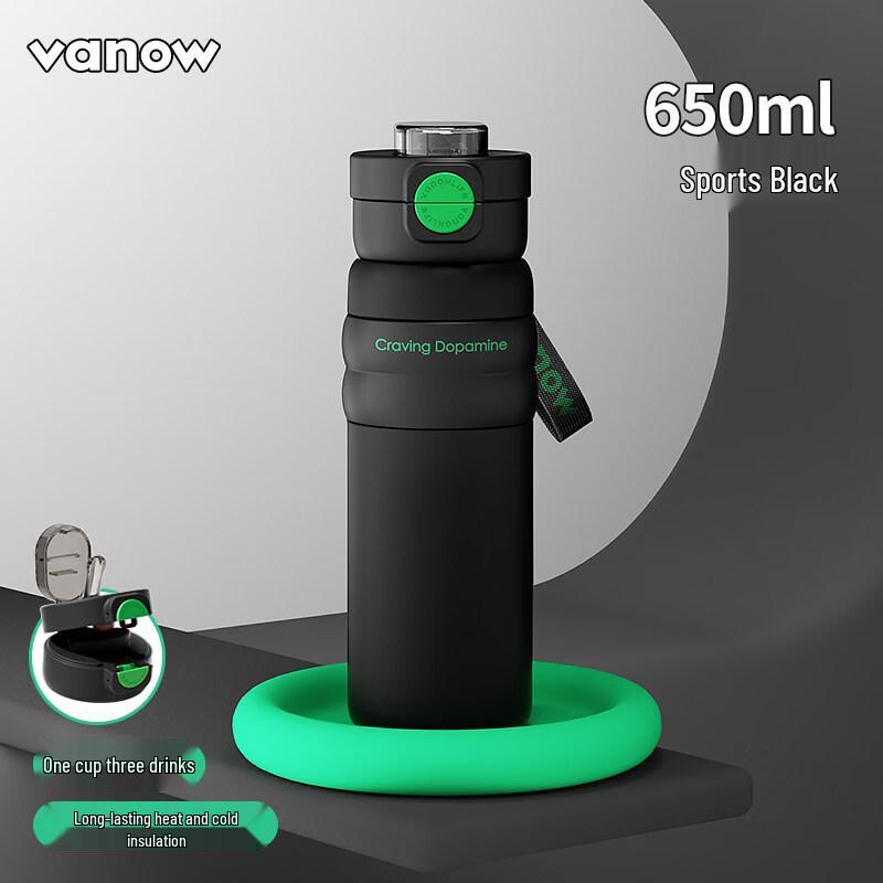 Vanow Insulated Stainless Steel Straw Water Bottle