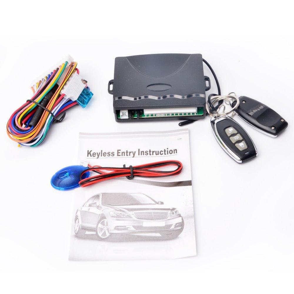 

Универсальный комплект бесключевого доступа для автомобиля с функцией обратной связи чёрный