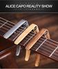 High-quality 2 in 1 Zinc Alloy Guitar Capo for Acoustic Electric Guitars 6 Thicknesses Picks for Wooden Electronic Guitar Capos