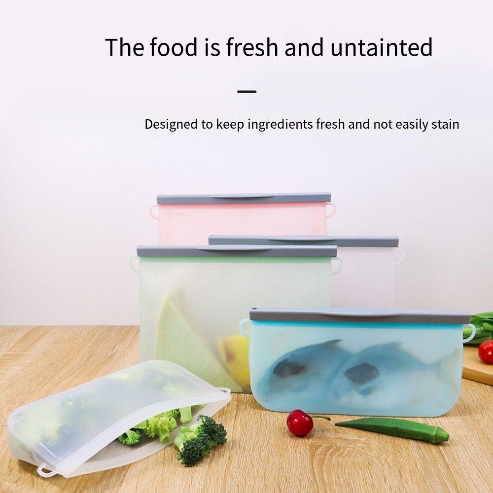 Reusable Food Storage Container Microwave Dishwasher Safe Kitchen Fresh Bag Meal Prep