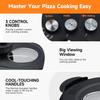 16-inch Pizza Oven, 1600W Countertop Pizza Machine, 420℃ Pizza Oven, Ceramic Stone Pizza Oven with Built-in Thermometer and Timer