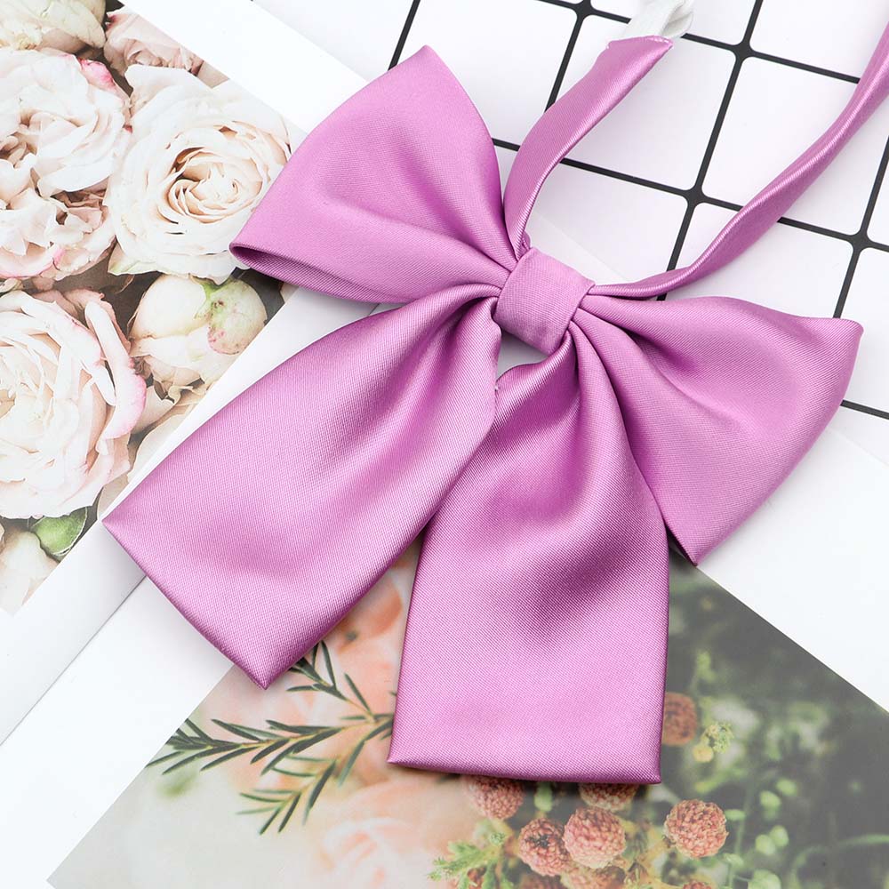 Perfect Match Colorful Women‘S Shirts Bowtie Ladies Girl School Wedding Party Bowknot Pink Bule Black Classic Butterfly Knot Suits Accessories