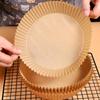 50Pcs 16Cm Air Fryer Disposable Paper Liner Mat Wood Pulp Steamer Baking Mats