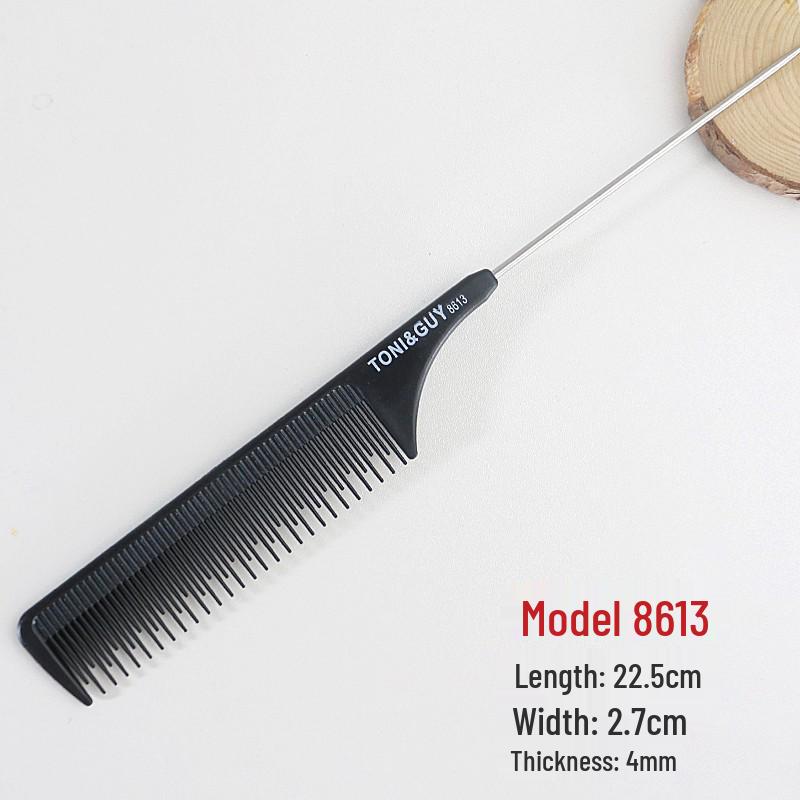 Professional Steel Tail Comb for Hairdressing - Perfect for Teasing, Updos, and Haircuts for Men and Women
