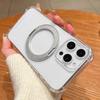 Four Corner Shockproof Space Magnetic Phone Case with 360 Degrees Rotating Holder