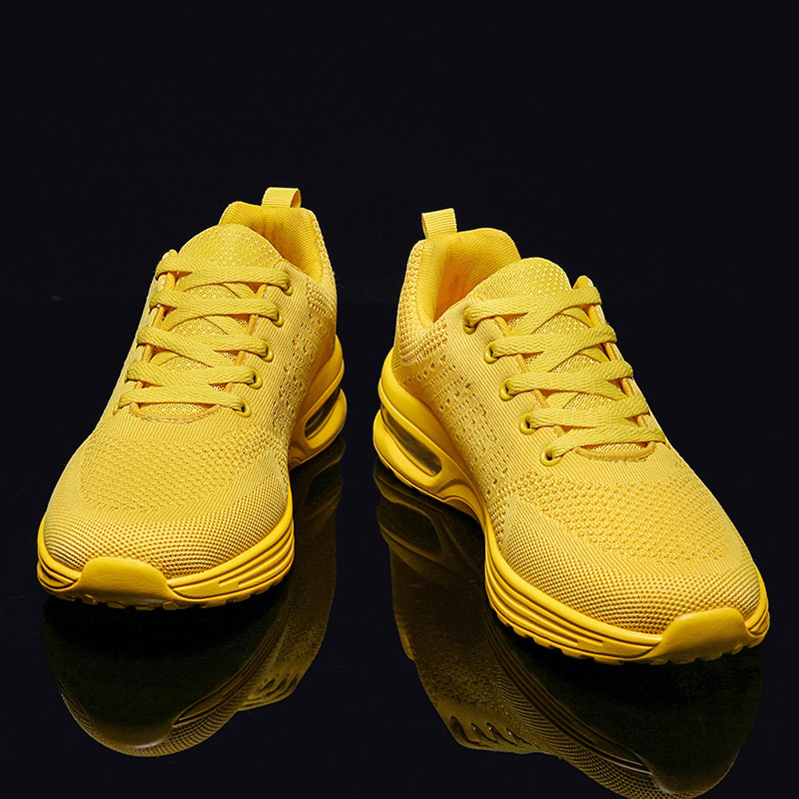 

Унисекс модные и дышащие кроссовки повседневная обувь с сеткой 37 жёлтый