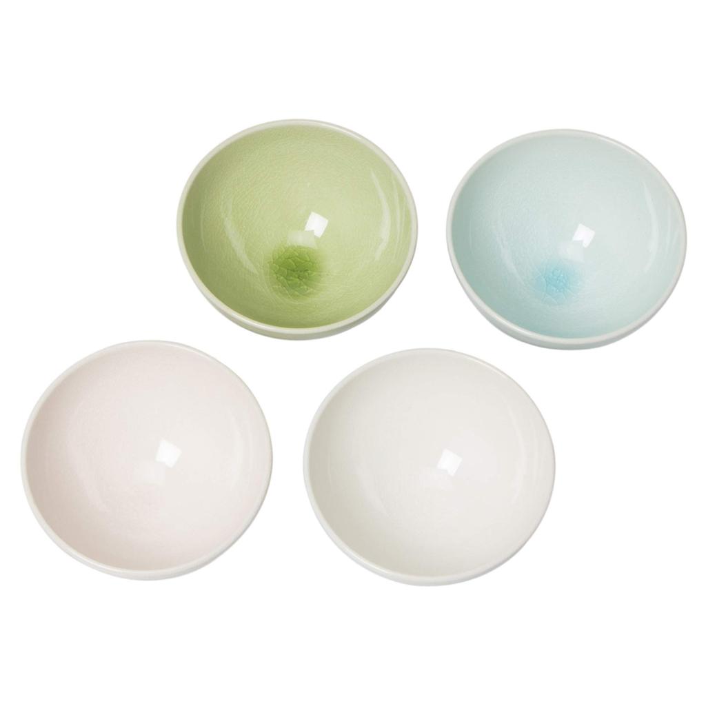 Apex Heart Small Bowl Set in Wooden Box Made in Japan Razi Brush Laugh - - ES-1193