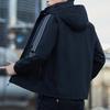 Frühling und Herbst Neue Koreanische Version von Lockerer Freizeit-Tooling-Jacke Herren Trendmarke Kapuzenjacke Herrenbekleidung