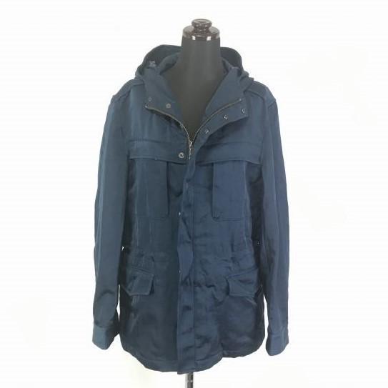 

Сделано в Японии/МУЖСКОЙ TENORAS Прочный Твиловый Худи Куртка Блузон Горная Парка/Мужской Размер M/Глянцевый Темно-синий/