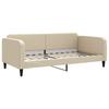 Vidaxl Sofa Rozsuwana Z Materacami, Kremowa, 100X200 Cm, Tkanina