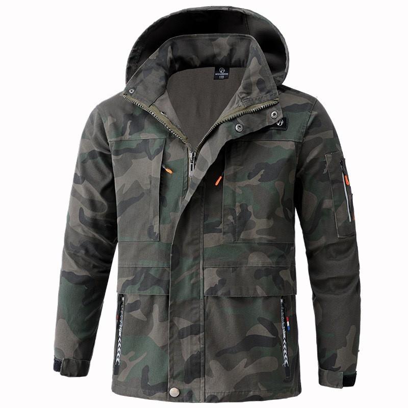 Mens Camouflage Cycling Jersey Set Breathable Wear-resistant Work Outdoor Printable Uniform