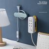 Multi-Purpose Hooks Socket Paste Fixer Patch Panel Holder Wall Hanging Plug Fixing Device Punch-free Plug
