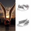 Angel demon couple pair ring Retro personality send boyfriend and girlfriend ring pair Valentine's Day birthday gift
