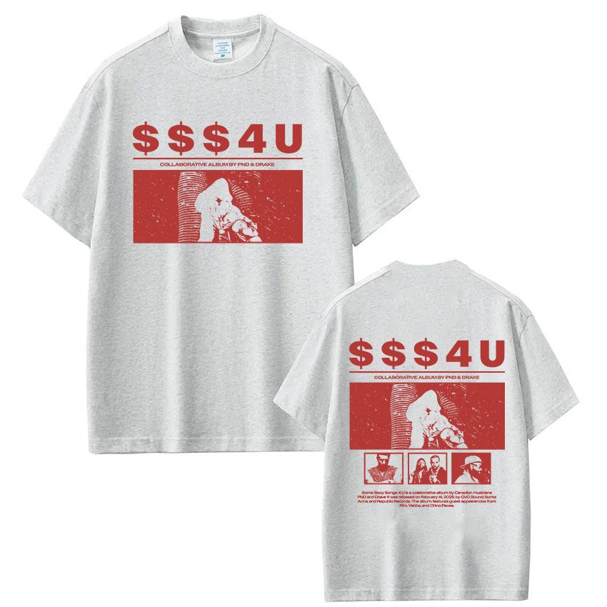 Rapper PARTYNEXTDOOR & Drake Some Sexy Songs 4 U SSS4U 2025 T Shirts Men's Women Clothing Cotton Short Sleeve Oversized T-shirts
