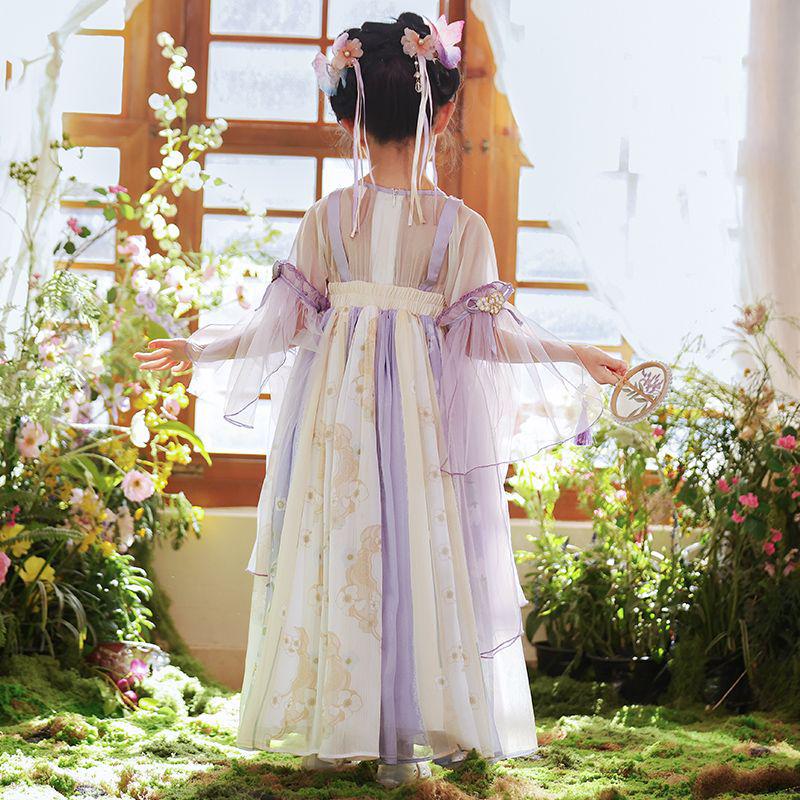 2026 Spring Hanfu Girls’ Ancient Style Princess Tang Suit Dress for Kids - Summer Edition