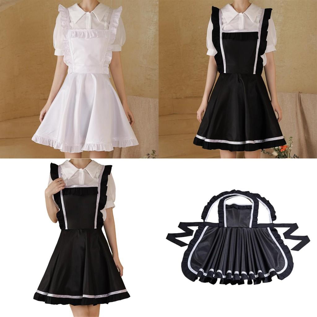 Style Princess Waterproof Apron Kitchen Tpu Oil Resistant Bib Simple Ruffles